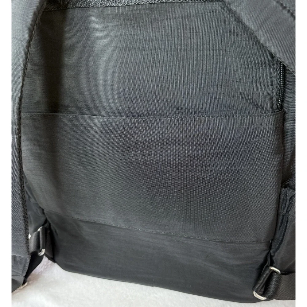 Baggallini‎ RFID Travel Backpack Black Nylon Laptop Carry On Organizer Bag